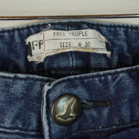 Free People Blue Denim‎ Jean Size W30 - Picture 5 of 8